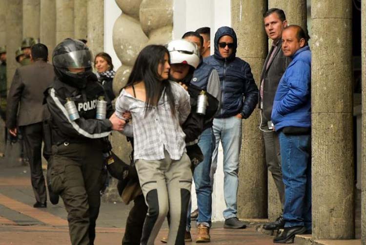 Vicepresidente de Ecuador afirma que hay venezolanos detenidos durante las protestas en Quito