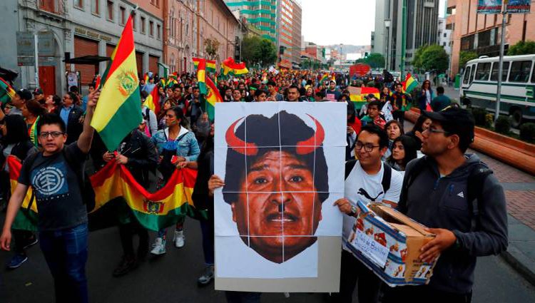 Protestas y marchas en apoyo y contra Evo Morales convulsionan Bolivia