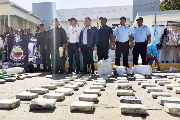 402 kilos de droga ardieron en el horno pirolítico de Falcón