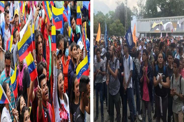 Así van los estudiantes opositores y oficialistas en jornada de movilización (+Videos)