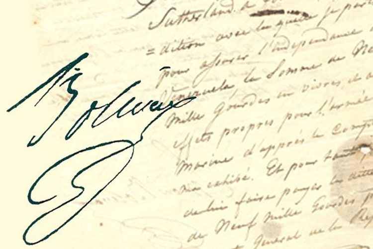 Una carta decisiva del Libertador sobre Batalla de Carabobo será subastada en París