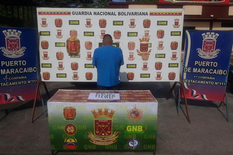 GNB Zulia detiene  a sujeto en Maracaibo por venta de dosis de crack