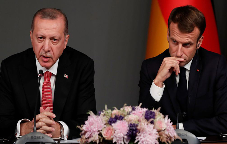 Erdogan a Macron compruebe si está «en muerte cerebral» 