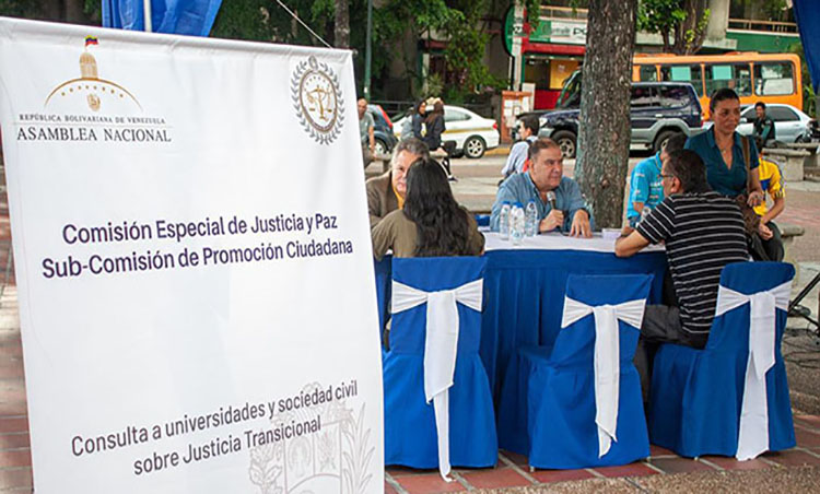 AN desplegó puntos itinerantes de consulta sobre justicia transicional en Caracas