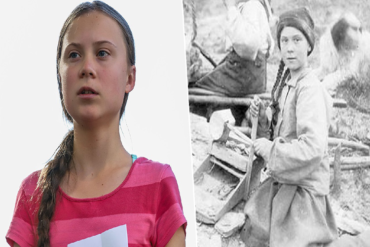 Afirman que Greta Thunberg viajó en el tiempo
