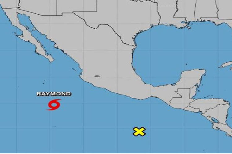 Se forma tormenta la tormenta tropical Raymond en el Pacífico