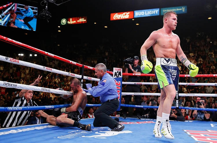 Saúl ‘Canelo’ Álvarez gana el cinturón semipesado tras noquear al ruso Kovalev (+Video)