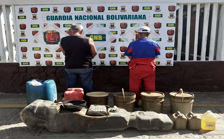 GNB desarticula GEDO e incauta 265 litros de gasolina en Paraguaná