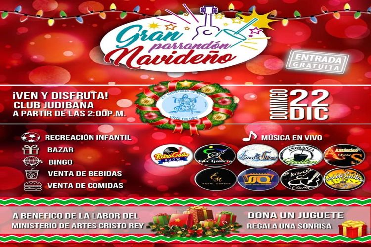 Ministerio de Artes Cristo Rey organiza el Gran Parrandón Navideño 2019