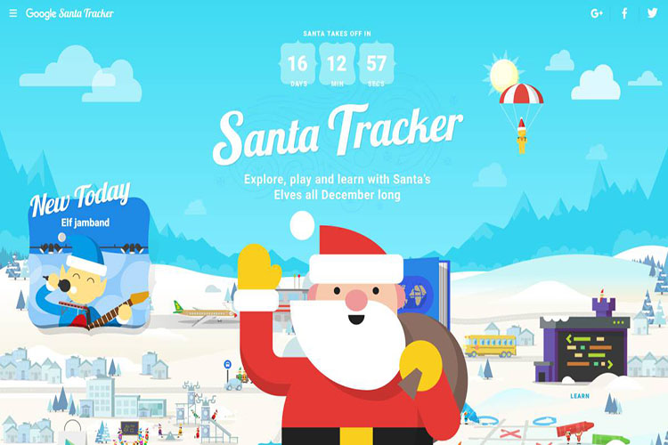 Santa tracker sigue el recorrido de Papá Noel en tiempo real (Jo jo jo)