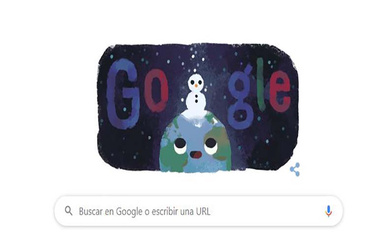 Google le dedica un divertido doodle al solsticio de invierno