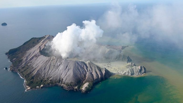 Erupción volcánica borra signos de vida en una isla de Nueva Zelanda