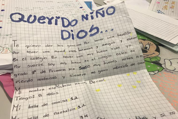 La tradicional carta al Niño Jesús, una misiva de peticiones y deseos en Navidad