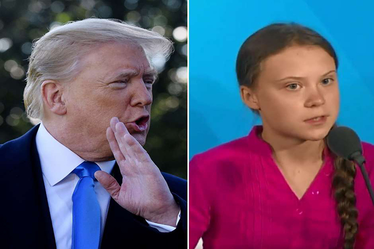 Trump critica que Thunberg sea la Persona del Año de Time