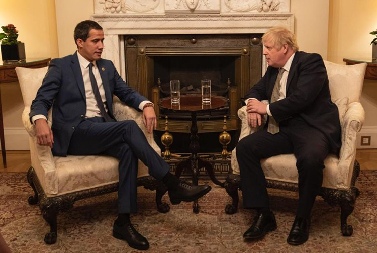 Guaidó sostuvo encuentro con el Primer Ministro  británico