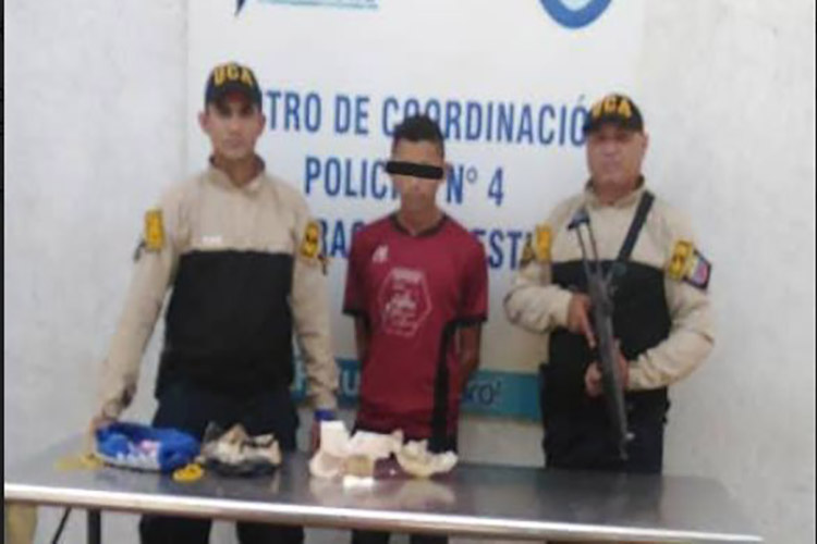 Tras las rejas sujeto con más de medio kilo presunta cocaína en Maracaibo