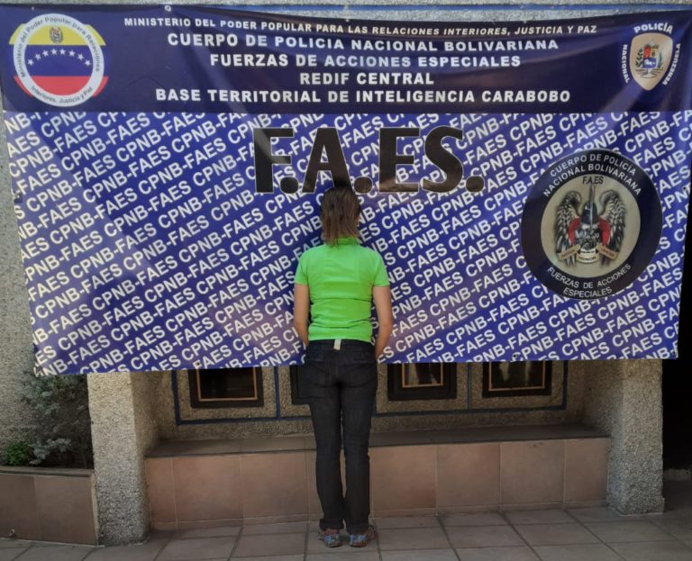 FAES Carabobo capturó a mujer que se hacía pasar por fiscal nacional