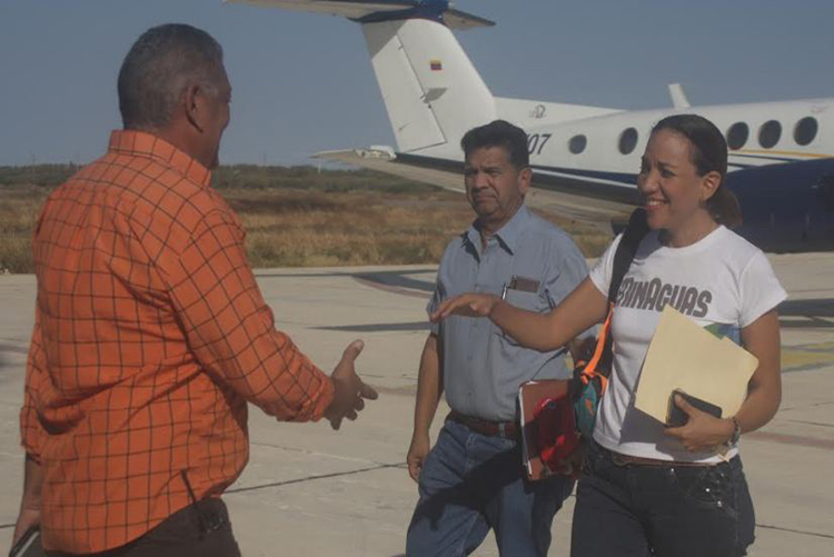 Ministra Evelyn Vásquez y equipo de MinAguas evalúan situación hídrica en el estado Falcón