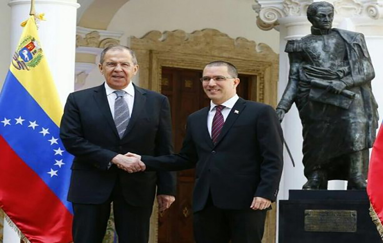 Canciller Arreaza recibe a Serguei Lavrov de Rusia