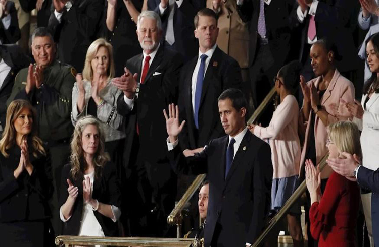 Donald Trump dio fuerte apoyo a Juan Guaidó en el Congreso de Estados Unidos