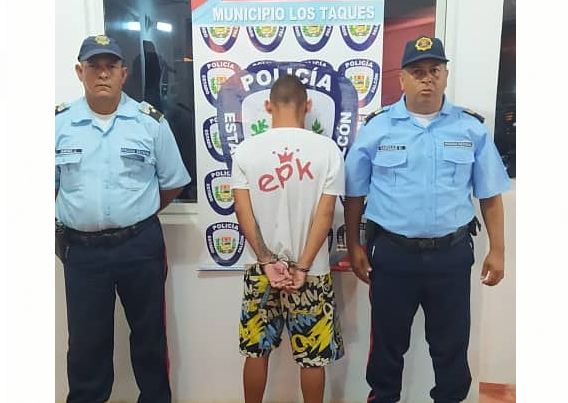 Policía detiene «El Wilmito» de los Taques luego de golpear fuertemente a su sobrino