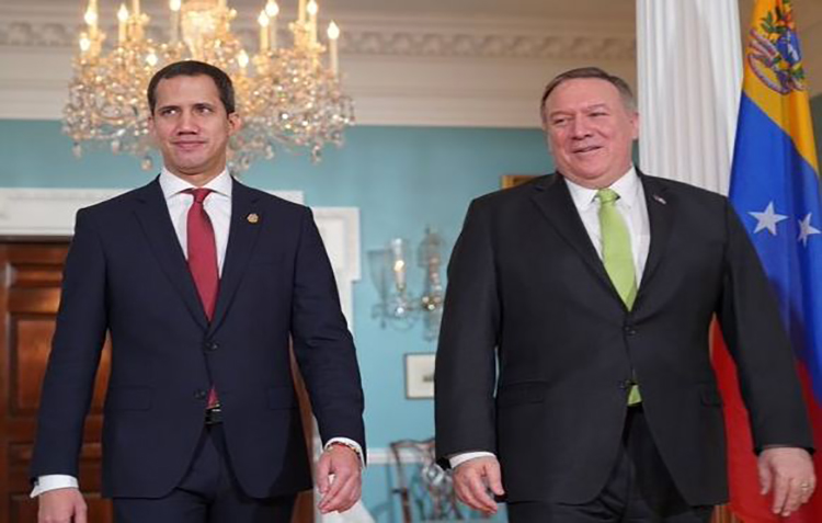 Guaidó sostuvo encuentro con el secretario de Estado Mike Pompeo