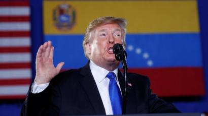 Trump: Estamos con Venezuela hasta el final