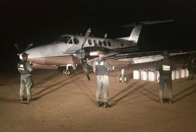 Interceptado avión con droga colombiana en Casigua