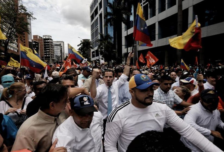 Con la ciudad militarizada marcha opositora liderada por Guaidó no logra ingresar a municipio Libertador de Caracas