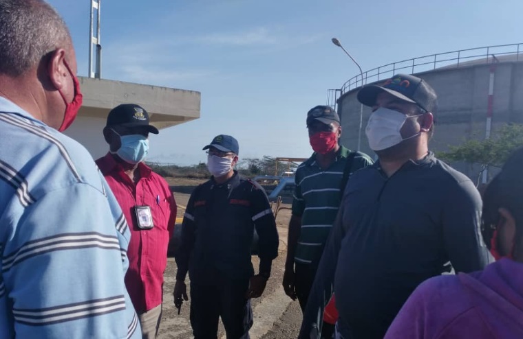 Ministra del agua visitó próxima estación de bombeo en Los Taques