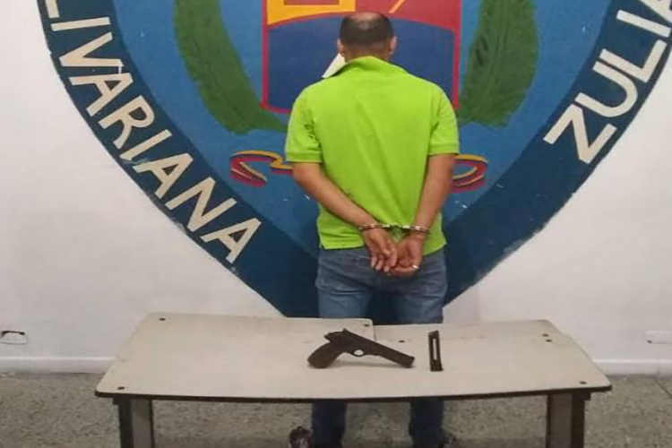 Detenido por porte ilegal de arma de fuego en el Zulia