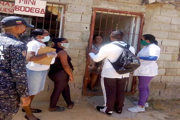 Pesquisan a más de mil personas en el municipio Silva para evitar Covid-19