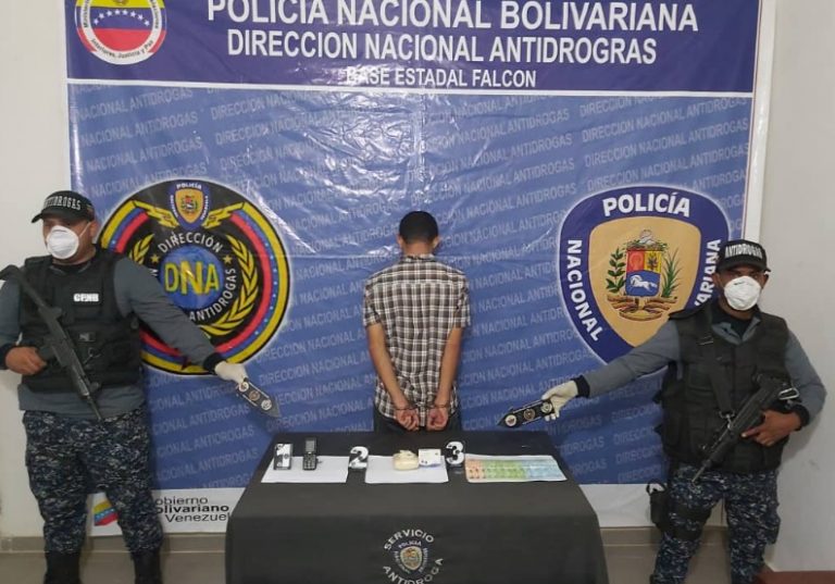 Distribuidor de cocaína cae en Coro con una panela