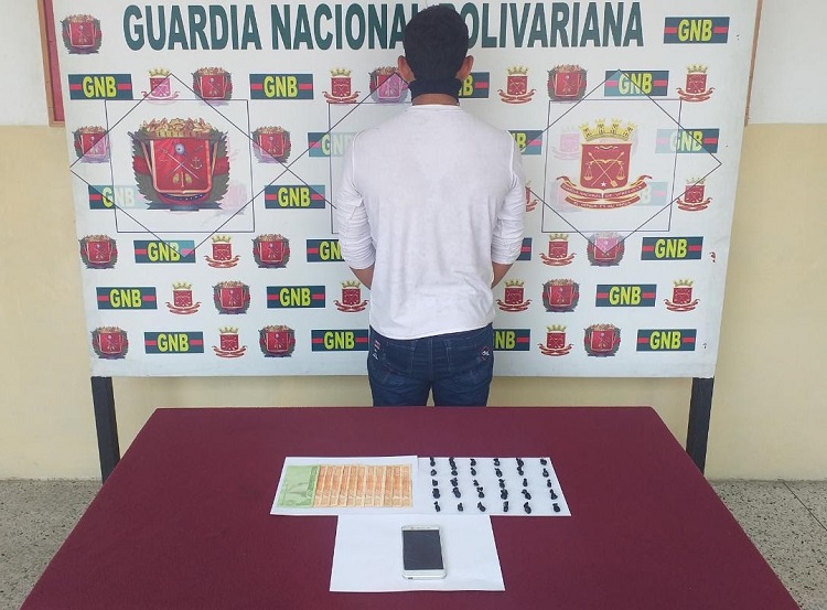 GNB arrestó a microtraficante en Mérida