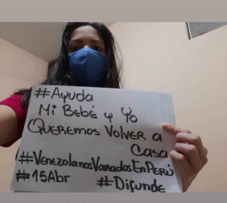 Venezolanos varados en Perú solicitan ser repatriados desde Lima