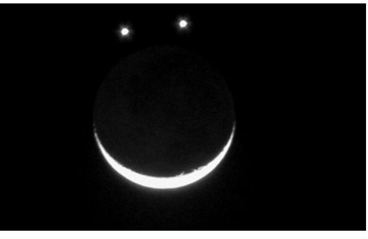 En mayo: Júpiter, Venus y la Luna mostrarán una «carita feliz» a la Tierra