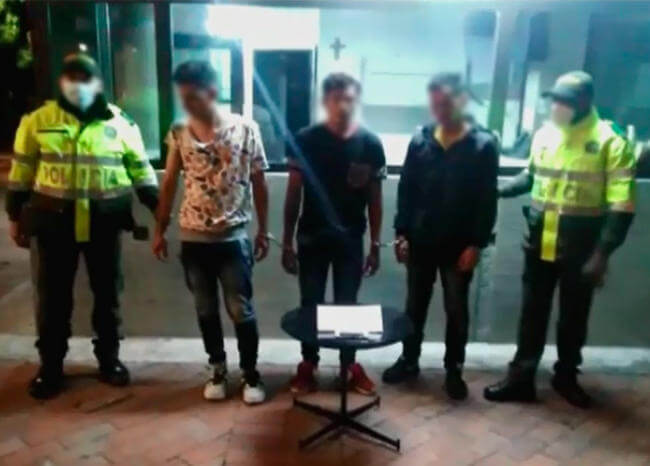 Bogotá: Atrapada banda de atracadores que  aprovechaban la cuarentena para robar al personal médico