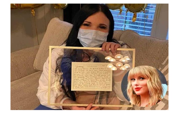 Taylor Swift envía regalo a  enfermera que trabaja combatiendo el Covid-19