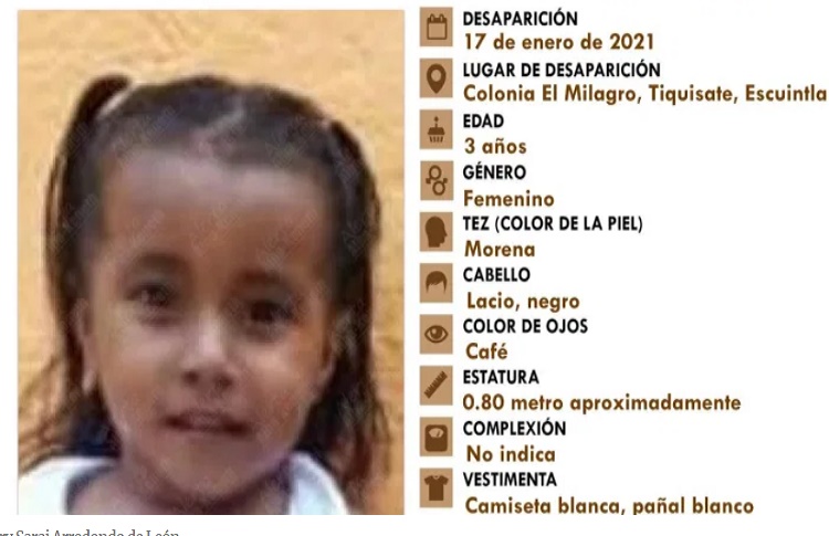 Secuestraron y mataron a una niña de 3 años en Guatemala