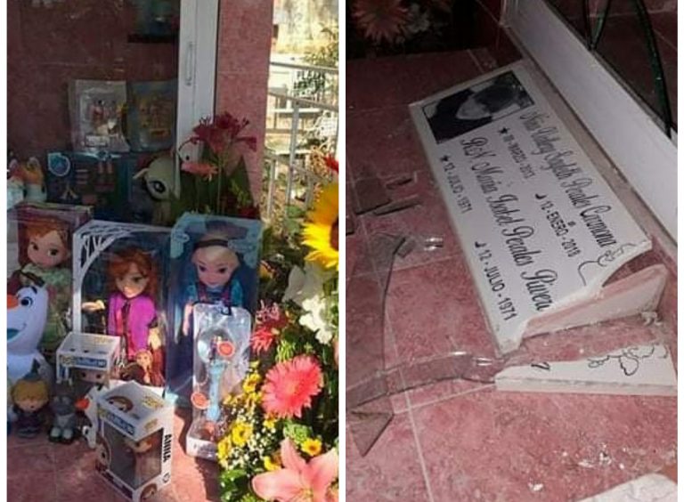 Ladrones saquearon la tumba de una niña para robar sus juguetes