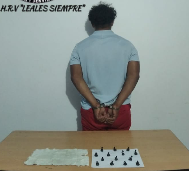 Lo detuvieron con 28 gramos de cocaína en Las Piedras