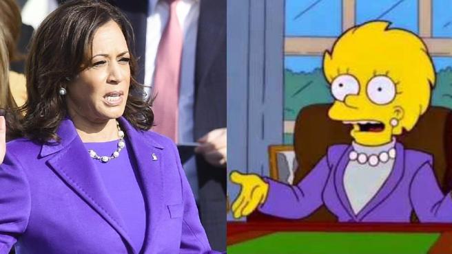 ¿Otra predicción de Los Simpson? Kamala Harris como Lisa Simpson