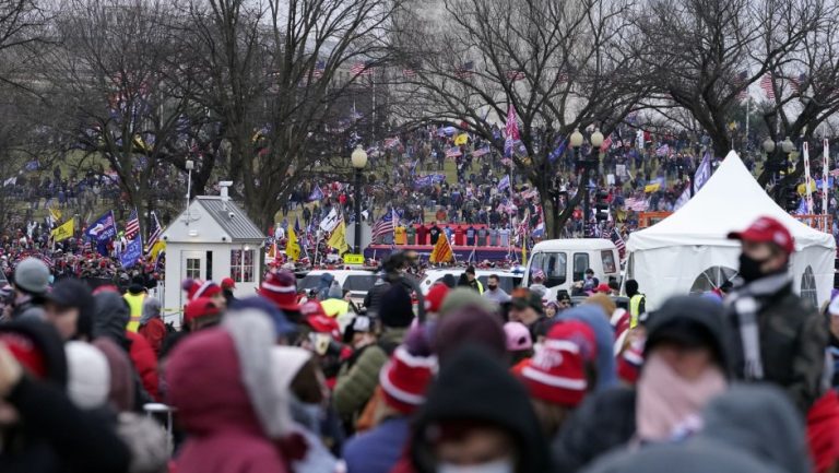 Partidarios de Trump protestan en Washington contra el Congreso