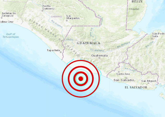 Sismo de magnitud 6,1 sacudió a Guatemala