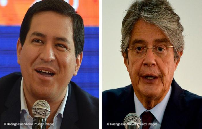 Arauz y Lasso pasan a segunda vuelta presidencial de Ecuador