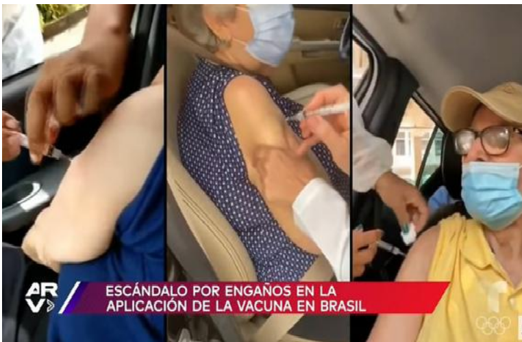 Denuncias de vacunas con aire tras viralización de un video en Brasil