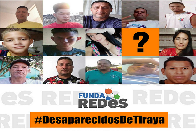 A un año de los desaparecidos de Tiraya, Fundaredes exige respuestas