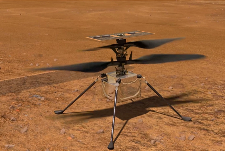 Helicóptero Ingenuity hace historia al volar, por primera vez, en Marte
