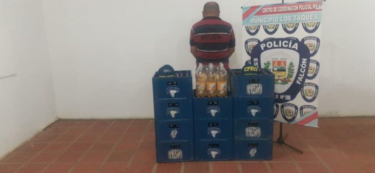 Desmantelada venta clandestina de bebidas alcohólicas en Los Taques