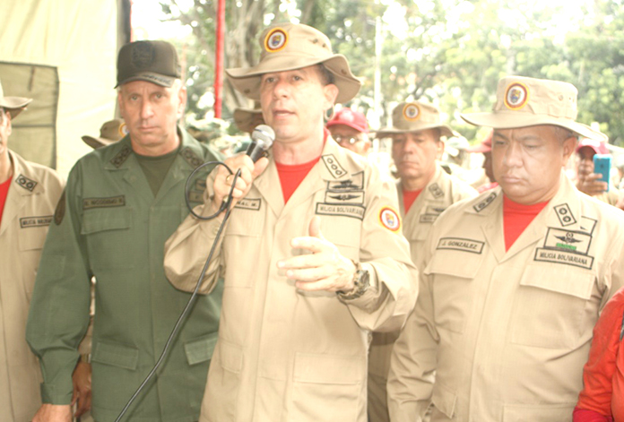 Comandante de la Milicia Nacional enviará 1.000 milicianos al estado Apure